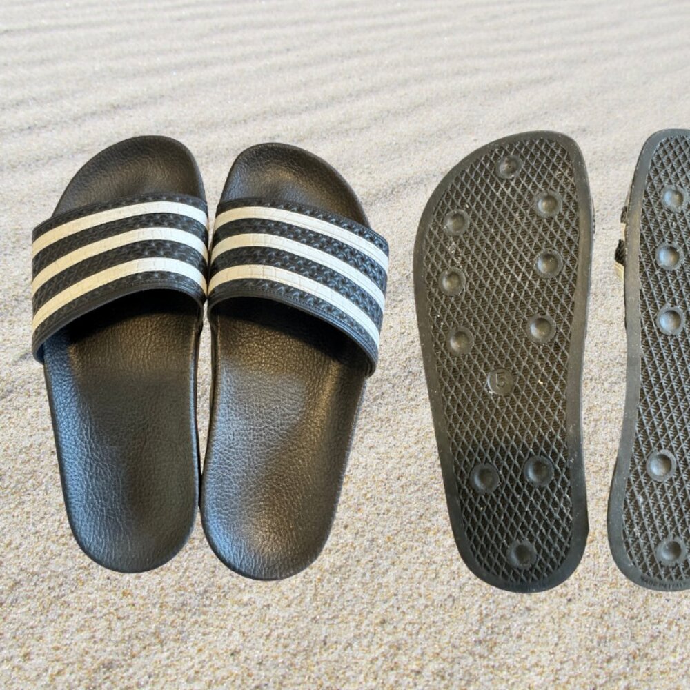 The "Summer Speedsters" (Adidas Slides)